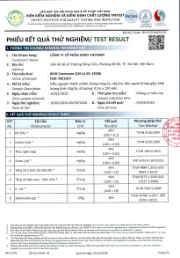 Phiếu kiểm nghiệm (COA) — Rich Coenzyme Q10
